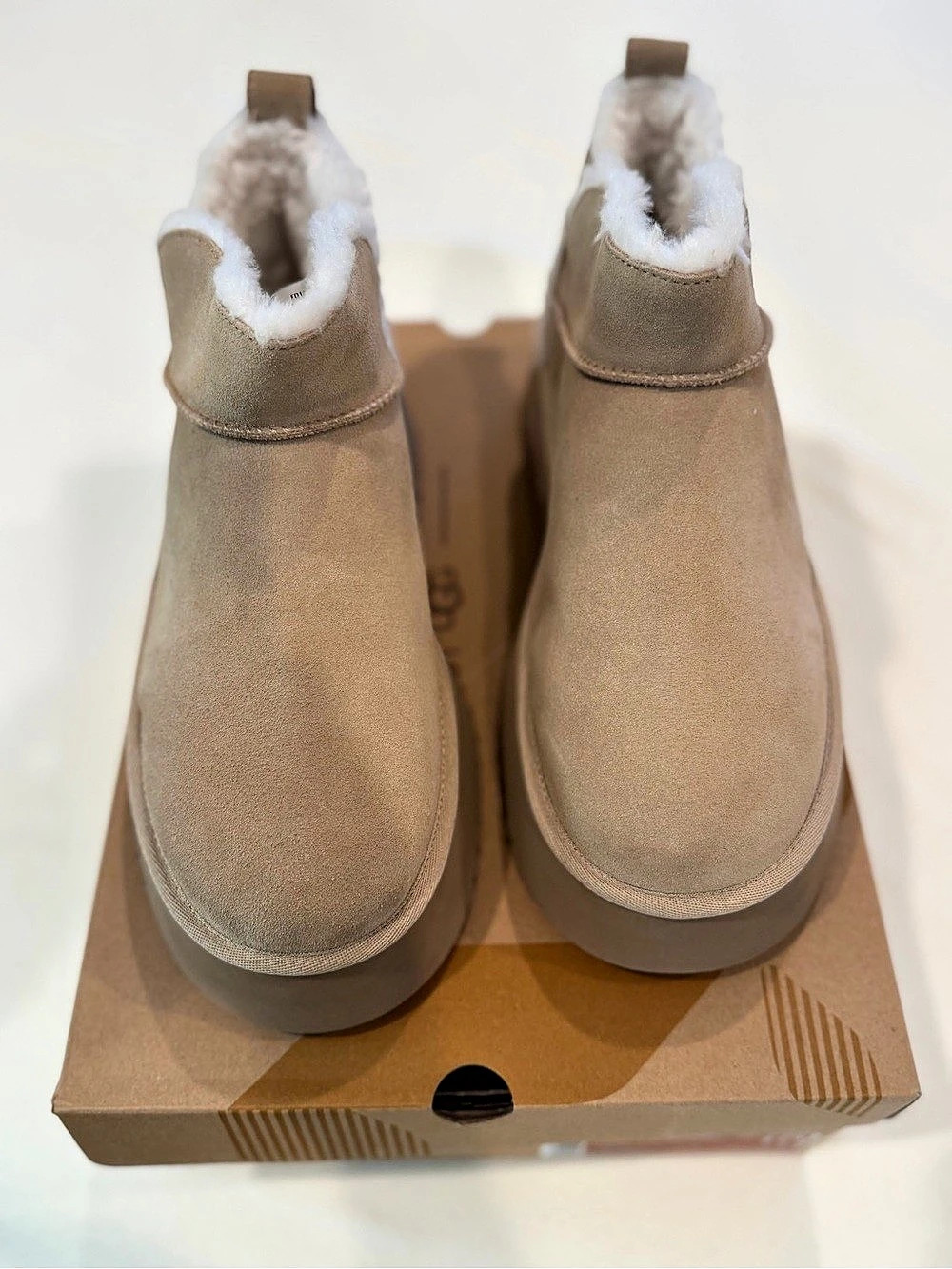 Koolaburra by UGG Koola Ultra Mini Platform Boots in light beige US 10